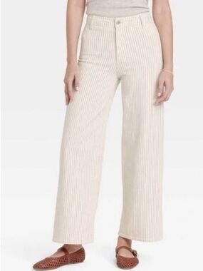 Striped Cream Women’s Pants